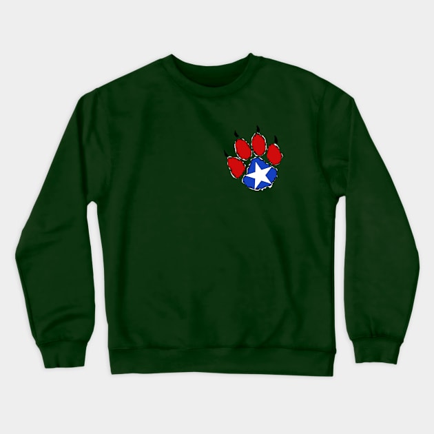 Patriot Paw Crewneck Sweatshirt by MoonClone